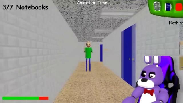 FNAF Bonnie Plays Baldi's Basics In Education And Learning Game