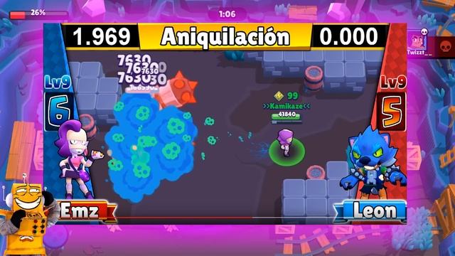 ЭМЗ ПРОТИВ ЛЕОНА ОБОРОТНЯ! САМЫЙ СИЛЬНЫЙ ПЕРСОНАЖ BRAWL STARS смотреть онлайн