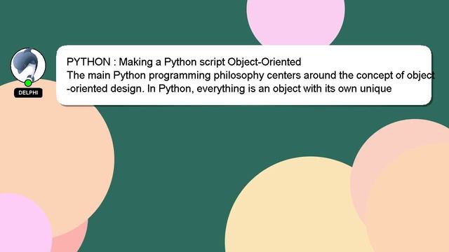 PYTHON : Making a Python script Object-Oriented смотреть онлайн