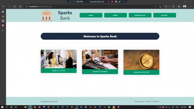 GRIP The Sparks Foundation- Simple-Banking System смотреть онлайн