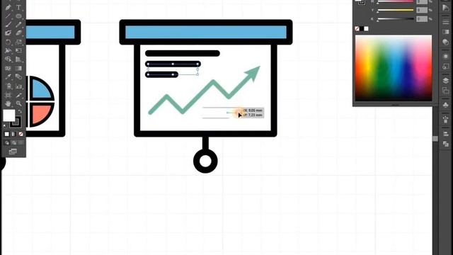 Быстрое создание иконок инфографики в Adobe Illustrator смотреть онлайн