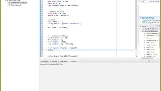 JAVA - Revisão 2 - Variáveis смотреть онлайн