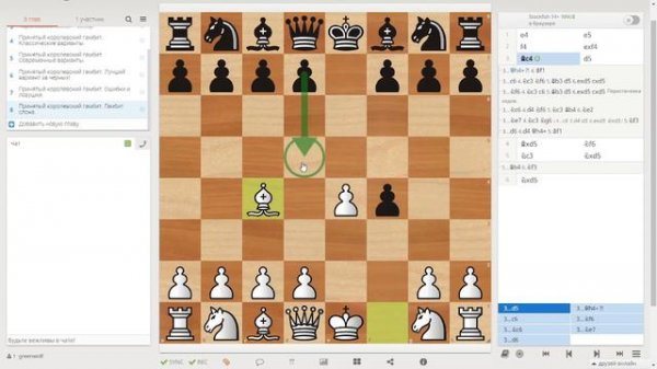 Королевский гамбит. Гамбит слона. Основные варианты.