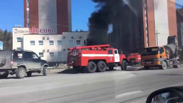 Новосибирская область. Пожар в Бердске. смотреть онлайн