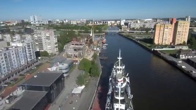 Музей мирового океана Калининград, аэросъемка май 2018 смотреть онлайн