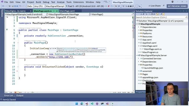 Getting Started with .NET MAUI and SignalR: Real-Time Chat App смотреть онлайн