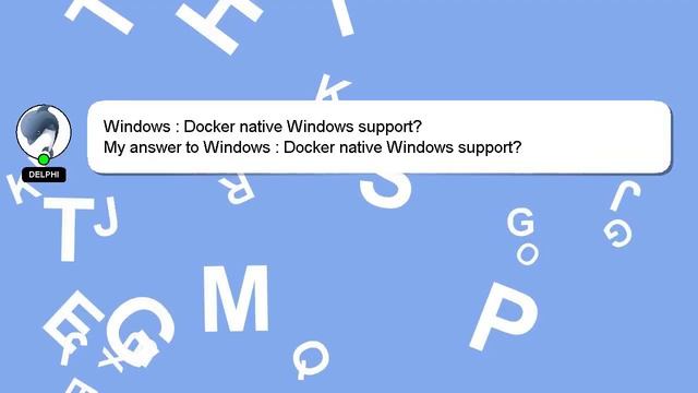 Windows : Docker native Windows support? смотреть онлайн