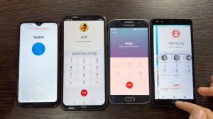 Redmi note9 & Samsung A01 incoming call vs Nokia A01 & Samsung S6