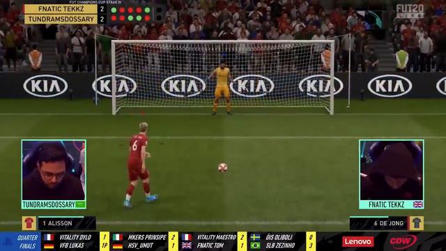 Wild FIFA 20 Penalty Shoot-Out: MSdossary vs. Fnatic Tekkz FUT Champions Cup Paris смотреть онлайн