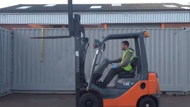 TOYOTA 8FDF18 DIESEL COUNTER BALANCE FORKLIFT TRUCK FOR SALE WEST MIDLANDS смотреть онлайн
