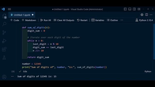 How to find the sum of digits of a number in Python | Sum of digits of a number in Python смотреть онлайн