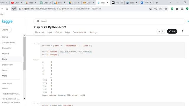 Code review: Use Naive Bayes Classifier in Python to predict on the health of horses смотреть онлайн