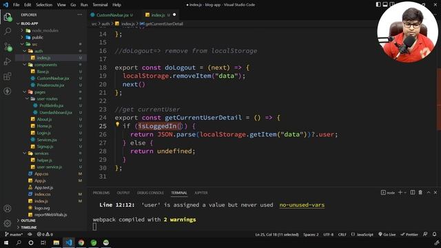 ? Finishing Login Module | Conditional Rendering | Blogging App using React in Hindi смотреть онлайн