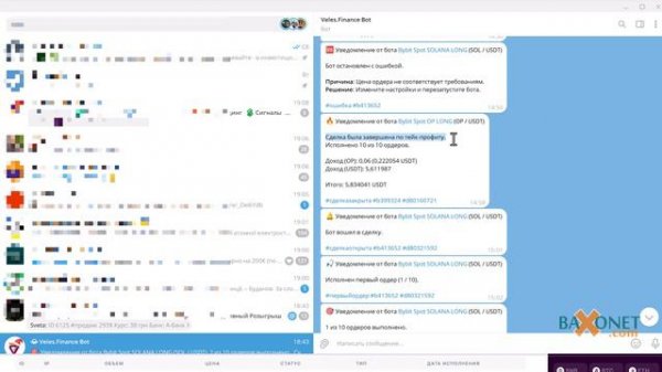 Veles bot - как избежать ликвидации