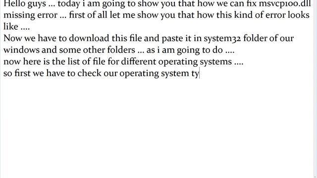 How to Fix: "MSVCP100.dll IS MISSING" From Your Computer. смотреть онлайн