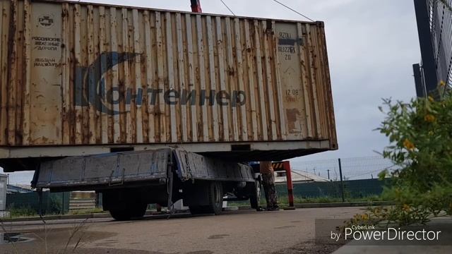 Перевожу контейнер 20-ти футовый, UNIC370, Mitsubishi Fuso смотреть онлайн