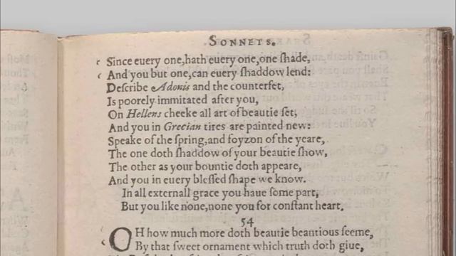 Shakespeare's Sonnet #53 "What is your substance, whereof are you made" смотреть онлайн