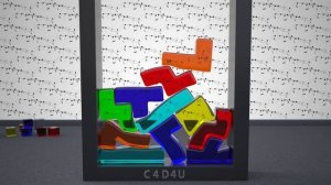 SOFTBODY TETRIS V23 ?? ALL MISPLACED ❤️ C4D4U