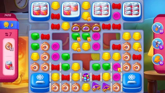 HomeScapes Level 7470 no boosters (13 moves) смотреть онлайн