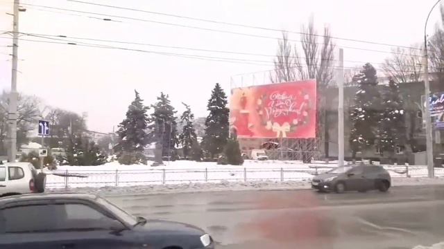 Трамвай номер 3 поездка по зимнему Таганрогу. С новым годом и рожднством!!! смотреть онлайн