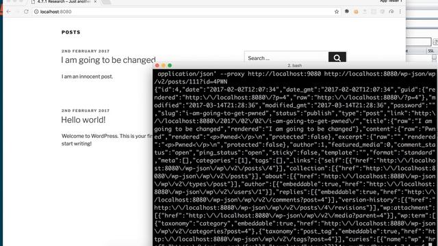 WordPress 4.7 REST API Security Exploit смотреть онлайн