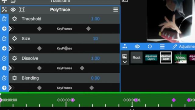Polytrace effect like After effect on phone (Node video) tutorial !! (free project file) !! 6.8.1 смотреть онлайн