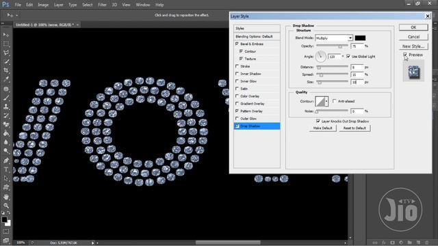 EFEK BERLIAN PADA TEKS DENGAN PHOTOSHOP смотреть онлайн