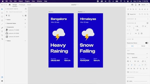 How use lottie animation in Adobexd 2022 - weather app смотреть онлайн