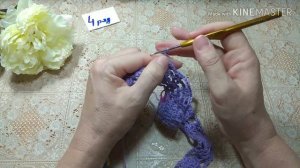 Ажурная летняя кофточка крючком регланом сверху. 1 часть мастер класса.