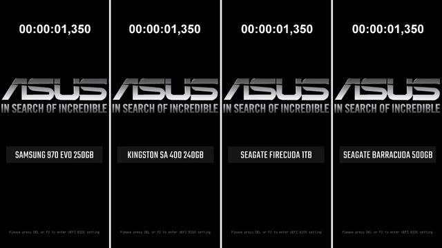 Тест скорости установки Windows на накопители разного типа M.2 NVME vs SSD vs SSHD vs HDD смотреть онлайн