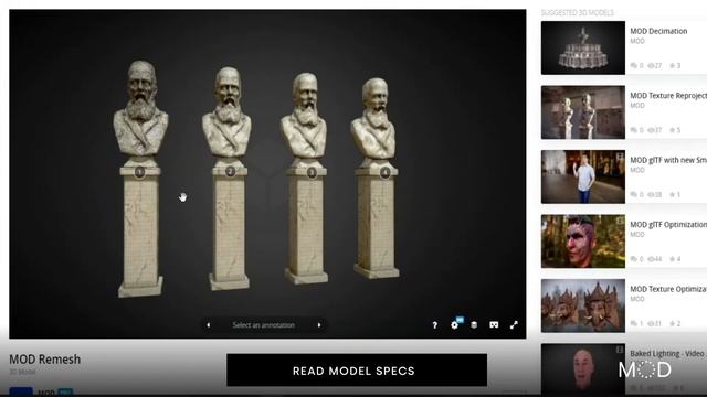 Sketchfab Visualization with MOD смотреть онлайн