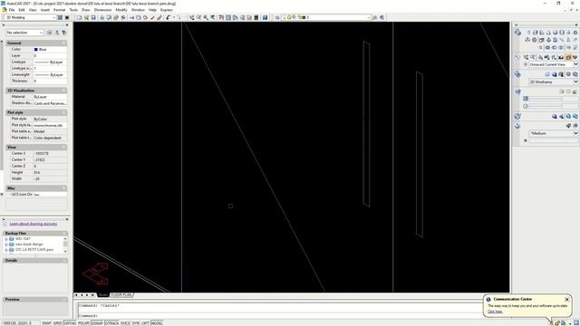 interior 3D modeling using AutoCAD 2007 смотреть онлайн