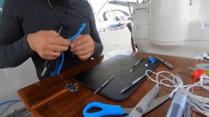 Как заплести огон без утолщения ( Фламандский огон ) для линя закрутки геннакера