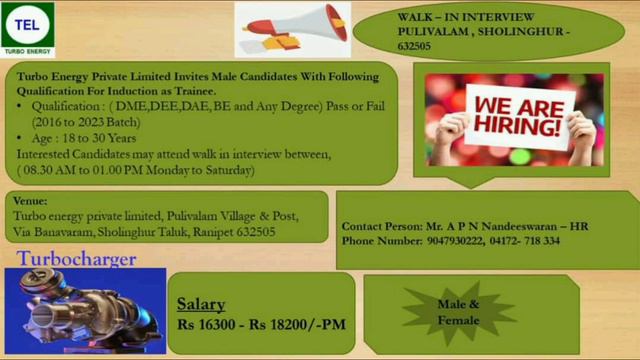 Need company onrole traning job diploma BE freshers male and female смотреть онлайн