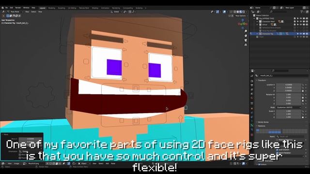 Rig Showcase - 2D Face Rig (Minecraft)