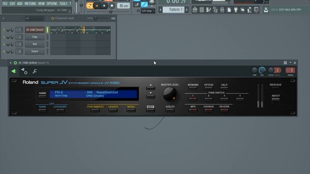 Roland JV-1080 vst Drum Kits смотреть онлайн