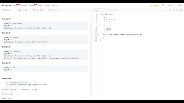 Algorithm Interview Question: Longest Substring Without Repeating Characters смотреть онлайн