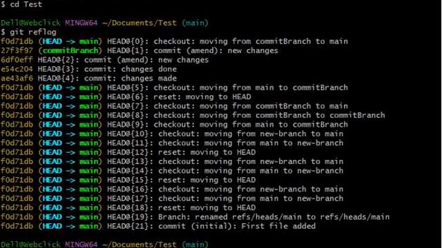 How to use Git Reflog command to correct mistake in your repository смотреть онлайн