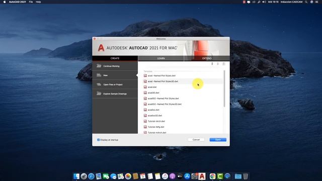 01 Introducción a AutoCAD para MAC OS X CAD CAM смотреть онлайн