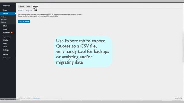 EMD CSV Import Export Extension for "Request a Quote" WordPress Plugin смотреть онлайн
