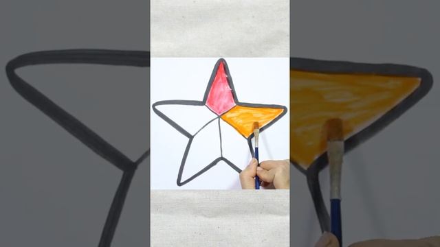 Как нарисовать ЗВЕЗДУ #shorts смотреть онлайн