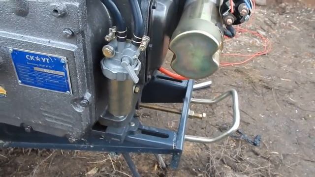 Мотоблок Скаут 15 DE. Пусконаладка (часть 1) смотреть онлайн