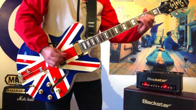 Oasis - Supersonic (Guitar Cover) Epiphone Sheraton Union Jack смотреть онлайн