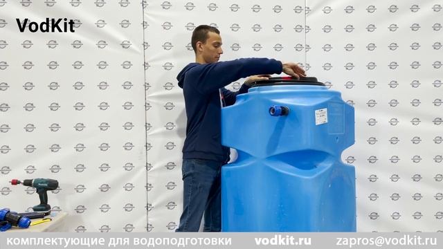 Монтаж ПНД трубы к емкости объемом 500л смотреть онлайн