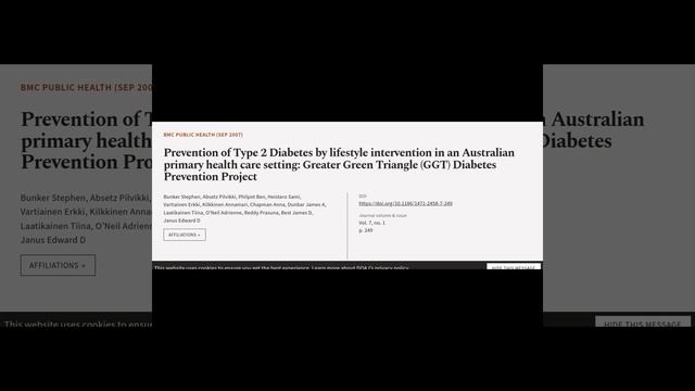 Prevention of Type 2 Diabetes by lifestyle intervention in an Australian primary heal... | RTCL.TV смотреть онлайн