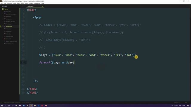 FOREACH LOOP in PHP | PHP Famous Loop | PHP Tutorial For Beginners Full [ Beginner To Advance ] смотреть онлайн