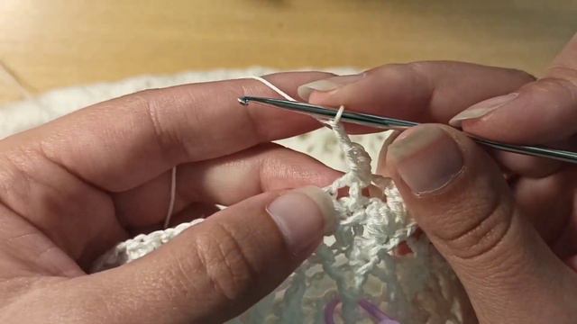 Серветка 'Чарівна тканина' (62-63 ряд) | Arcanowaeave Doily