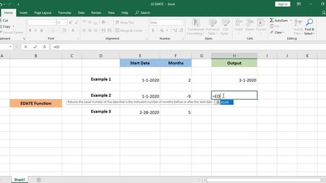 How to Use Excel EDATE Function in Office 365? смотреть онлайн