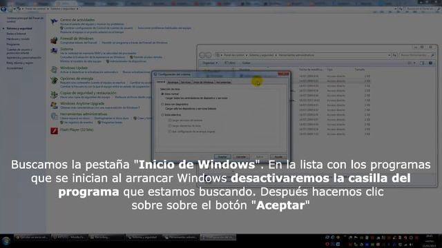 Evitar que una aplicación se inicie al encender el ordenador en WINDOWS 7 смотреть онлайн