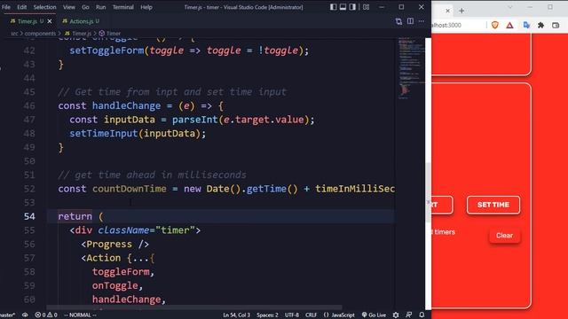 Timer Countdown App ⏰ With ReactJs & Styled Components | Mobile First смотреть онлайн